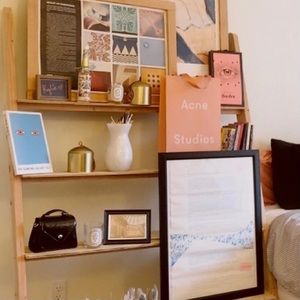 Acne Studios Medium Pink Paper Shopping Tote Bag